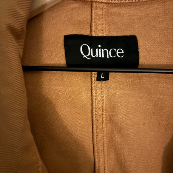 Quince Organic Cotton Stretch Chore Jacket in Tobacco - Picture 2 of 5